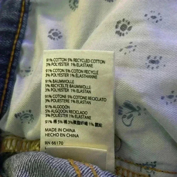 Pilcro Anthropologie Straight Leg Distressed‎ Jeans, Size 26 - Picture 12 of 13